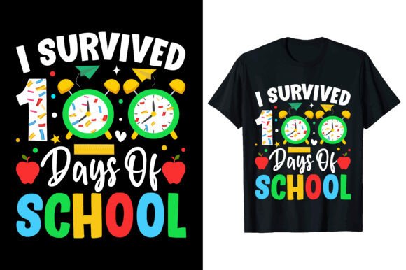 100 Day of School Tshirt Design