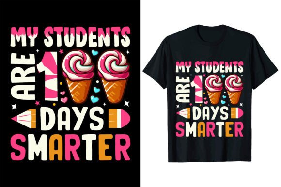 100th Day of School T Shirt Design