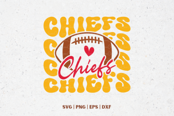 Chiefs Football Embroidery Design