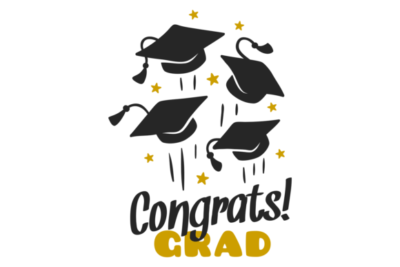 Congrats Grad Label: Graphics for Celebrations