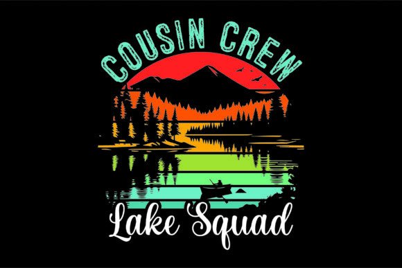 Cousin Crew Lake Squad Shirt Graphics