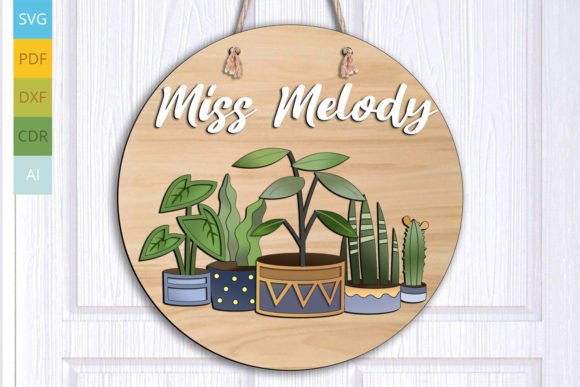 Flowers Classroom School Door Hanger SVG