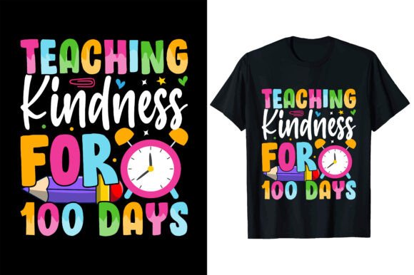 Happy 100 Day of School Tshirt Design