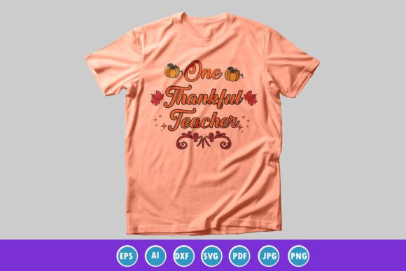 One Thankful Teacher Vintage: Graphics and T-Shirt Designs