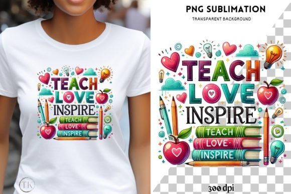 Retro Teacher PNG Digital Print