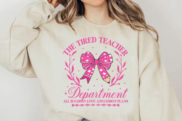 Retro Tired Teacher Department Png Graphics