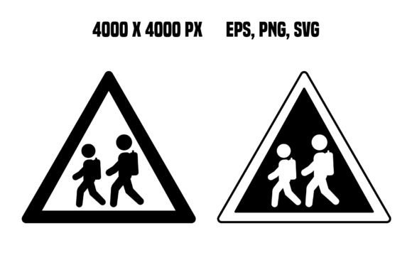 Signs Caution School Crossing Graphics