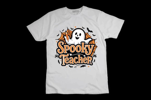 Spooky Teacher Halloween T-shirt Graphics and T-Shirt Designs