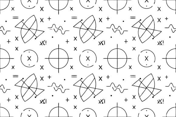 SVG Mathematical Vector Seamless Pattern