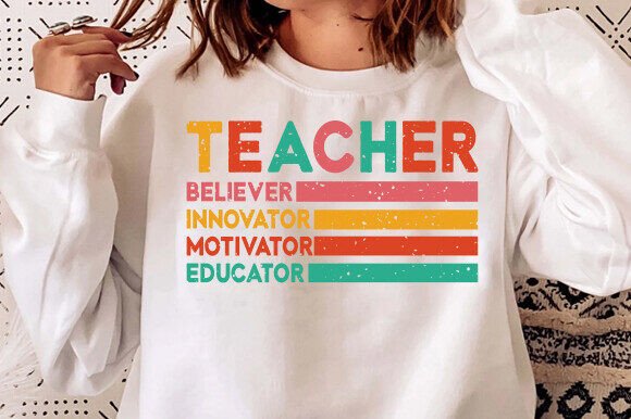 Teacher Shirt, Innovator, Retro Teacher Graphics
